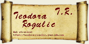 Teodora Rogulić vizit kartica